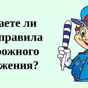 Знаешь ли ты правила дорожного движения?